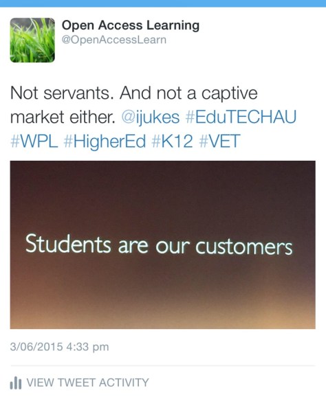 Students are our customers